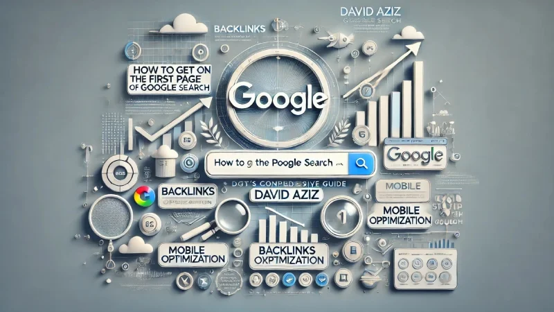 how to get on first page of google search david aziz